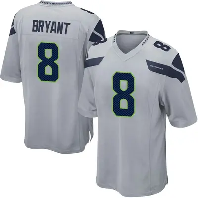 Men's Game Coby Bryant Seattle Seahawks Gray Alternate Jersey