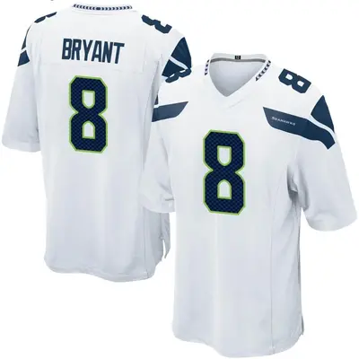 Men's Game Coby Bryant Seattle Seahawks White Jersey