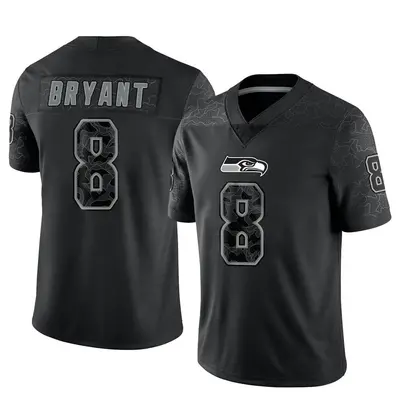 Men's Limited Coby Bryant Seattle Seahawks Black Reflective Jersey