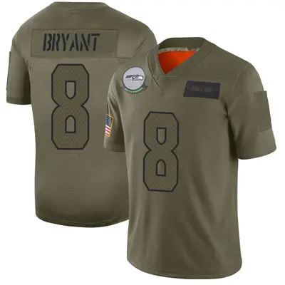 Men's Limited Coby Bryant Seattle Seahawks Camo 2019 Salute to Service Jersey