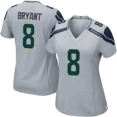 Women's Game Coby Bryant Seattle Seahawks Gray Alternate Jersey