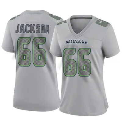 Women's Game Gabe Jackson Seattle Seahawks Gray Atmosphere Fashion Jersey