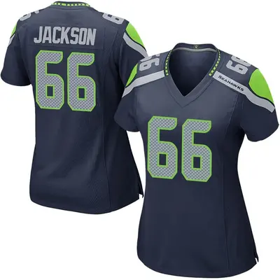 Women's Game Gabe Jackson Seattle Seahawks Navy Team Color Jersey