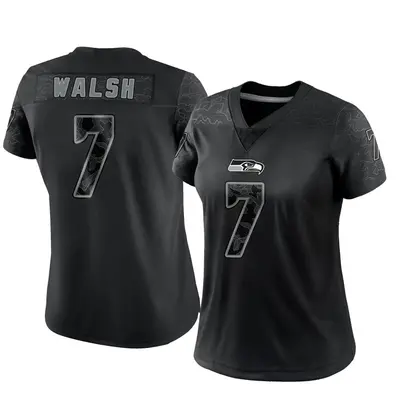 Women's Limited Blair Walsh Seattle Seahawks Black Reflective Jersey