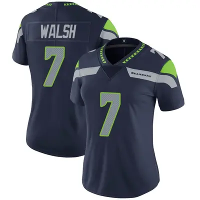 Women's Limited Blair Walsh Seattle Seahawks Navy Team Color Vapor Untouchable Jersey