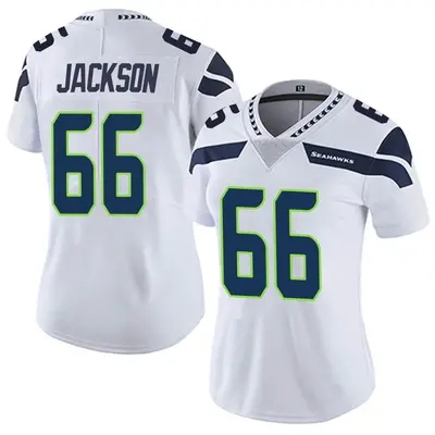 Women's Limited Gabe Jackson Seattle Seahawks White Vapor Untouchable Jersey