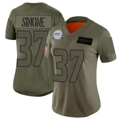 Women's Limited Jordan Simone Seattle Seahawks Camo 2019 Salute to Service Jersey