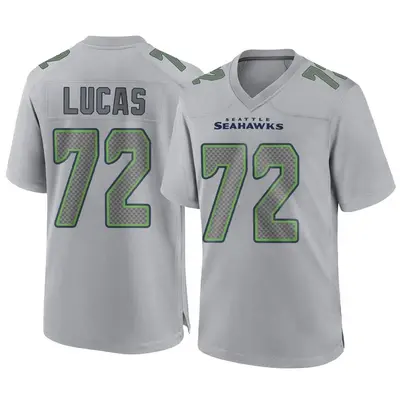 Youth Game Abraham Lucas Seattle Seahawks Gray Atmosphere Fashion Jersey