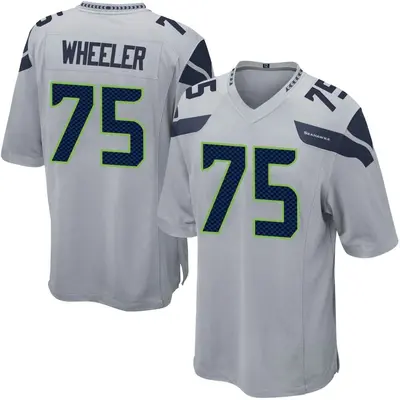 Youth Game Chad Wheeler Seattle Seahawks Gray Alternate Jersey