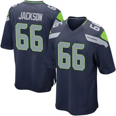 Youth Game Gabe Jackson Seattle Seahawks Navy Team Color Jersey