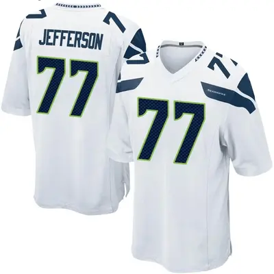 Youth Game Quinton Jefferson Seattle Seahawks White Jersey