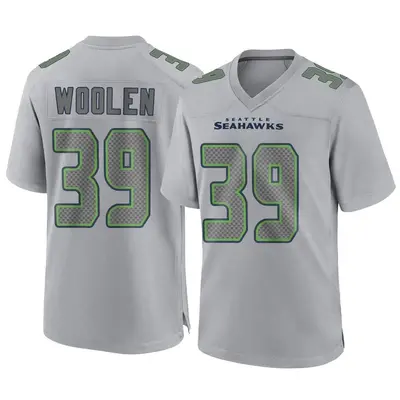 Youth Game Tariq Woolen Seattle Seahawks Gray Atmosphere Fashion Jersey