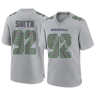Youth Game Tyreke Smith Seattle Seahawks Gray Atmosphere Fashion Jersey
