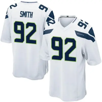 Youth Game Tyreke Smith Seattle Seahawks White Jersey