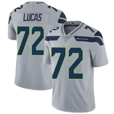 Youth Limited Abraham Lucas Seattle Seahawks Gray Alternate Vapor Untouchable Jersey
