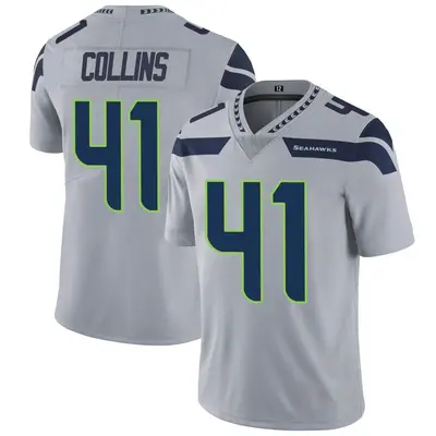 Youth Limited Alex Collins Seattle Seahawks Gray Alternate Vapor Untouchable Jersey
