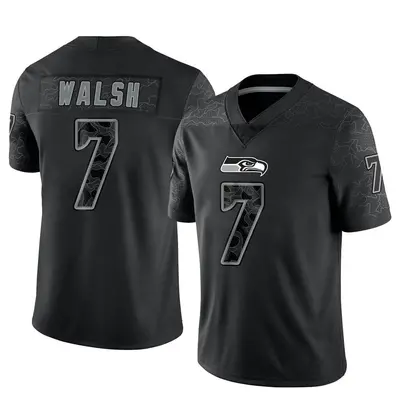 Youth Limited Blair Walsh Seattle Seahawks Black Reflective Jersey