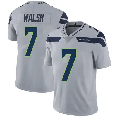 Youth Limited Blair Walsh Seattle Seahawks Gray Alternate Vapor Untouchable Jersey