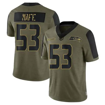 Youth Limited Boye Mafe Seattle Seahawks Olive 2021 Salute To Service Jersey