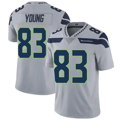Youth Limited Dareke Young Seattle Seahawks Gray Alternate Vapor Untouchable Jersey