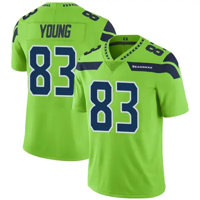 Youth Limited Dareke Young Seattle Seahawks Green Color Rush Neon Jersey