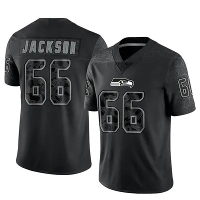 Youth Limited Gabe Jackson Seattle Seahawks Black Reflective Jersey