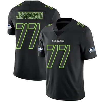 Youth Limited Quinton Jefferson Seattle Seahawks Black Impact Jersey