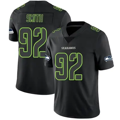 Youth Limited Tyreke Smith Seattle Seahawks Black Impact Jersey